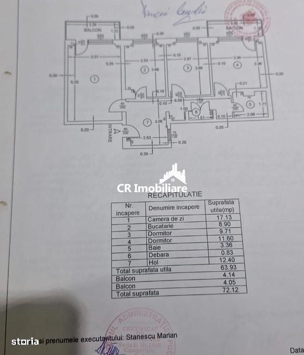 Apartament 3 camere Rahova  comision 0%