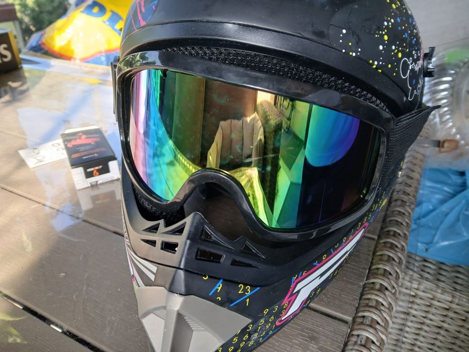 8-10 ani Casca Cross cu Manusi, Ochelari, Cagula, Pentru Motociclete, Dirt Bike, Enduro, ATV, keidason, Marimea S