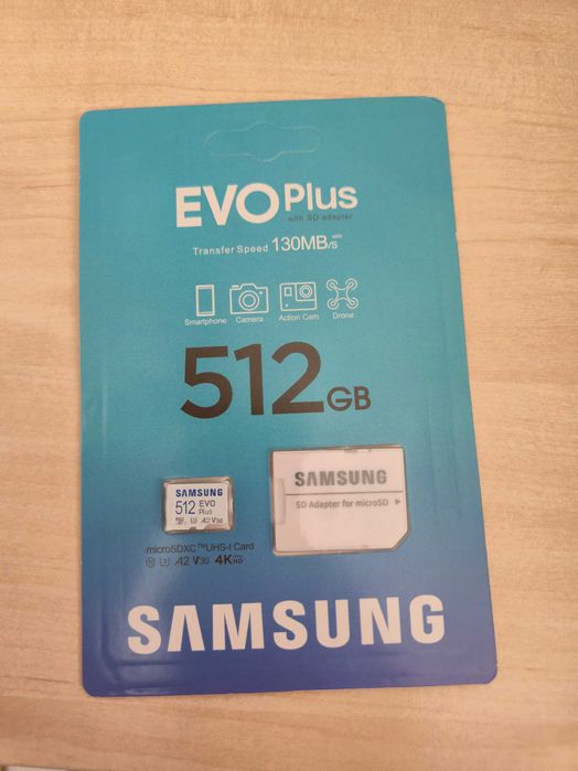 Карта памет Samsung 512GB micro SD Card EVO Plus
