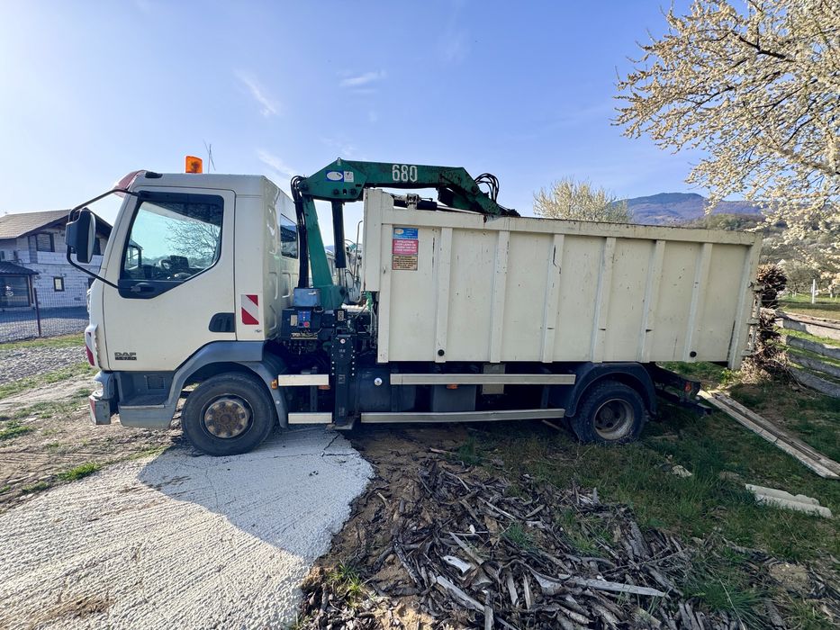 Schimb Daf basculabil cu macara 12 tone