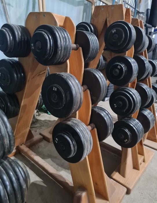 Профессиональный набор гантелей комплект