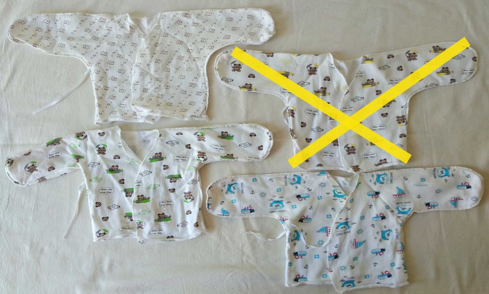 Новый комплект для новорожденных (распашонка, кофта и ползунки)