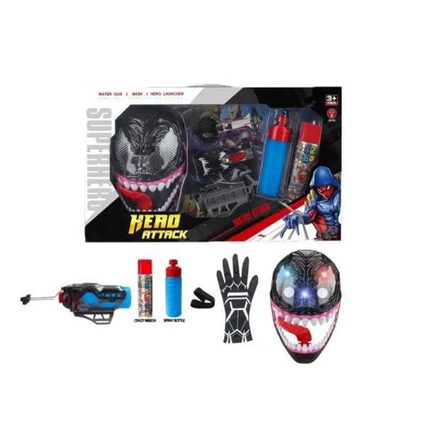 Светеща маска, ръкавица и паяжина .2 модела. DARENLAND