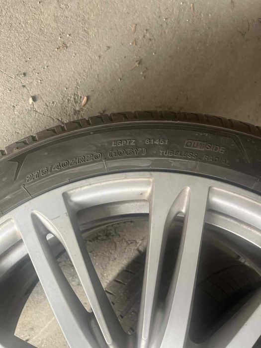 Оригинални Джанти Ауди 20цола + Гуми BRIDGESTONE