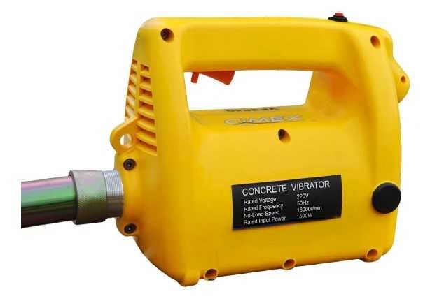 Вибратор за бетон 1500W с 4м. жило и игла Ф32, Ф38 и Ф45мм.