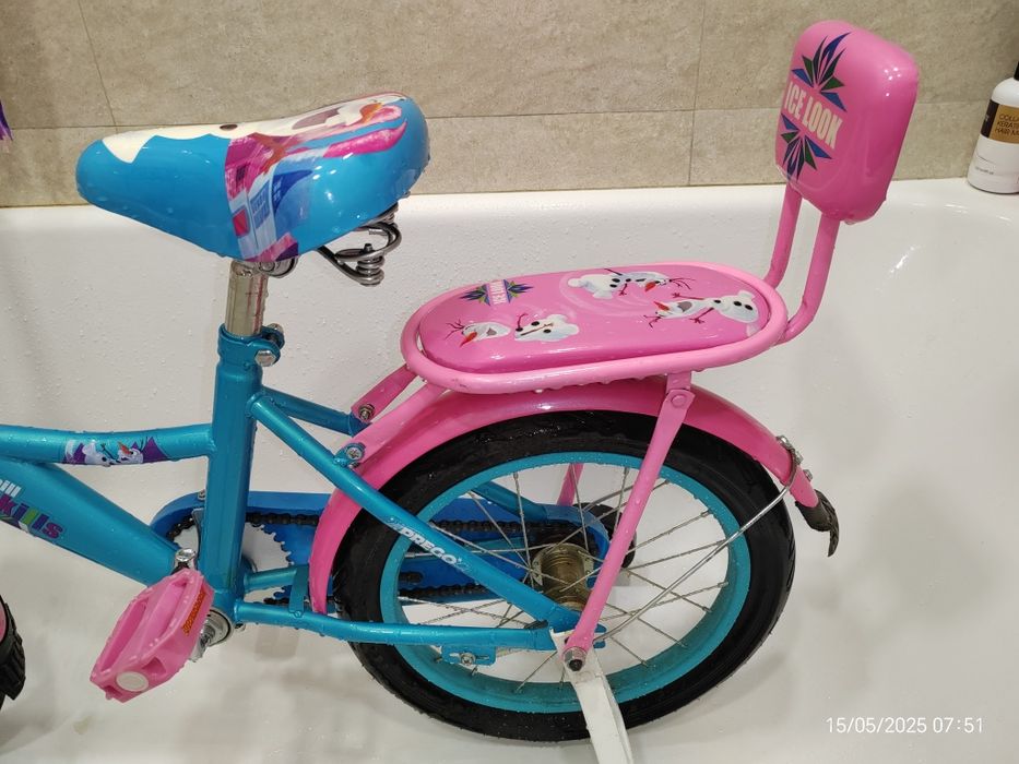 Детский велосипед "холодное сердце"