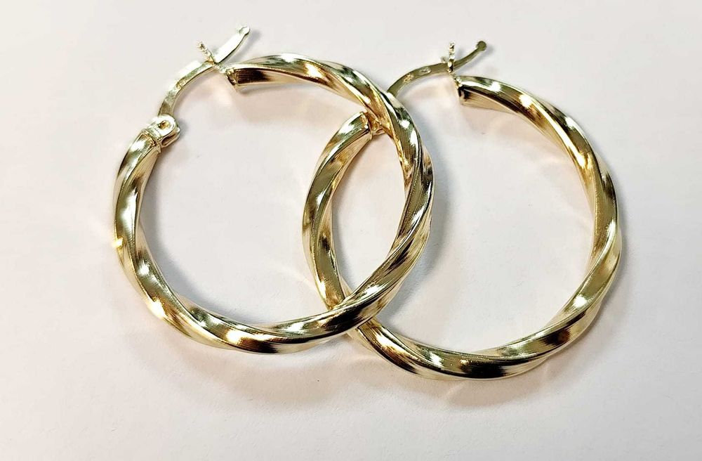 (AG35  B 34378) Cercei aur 14K 3.13 gr  - 1565 Lei Garantie 2ani!