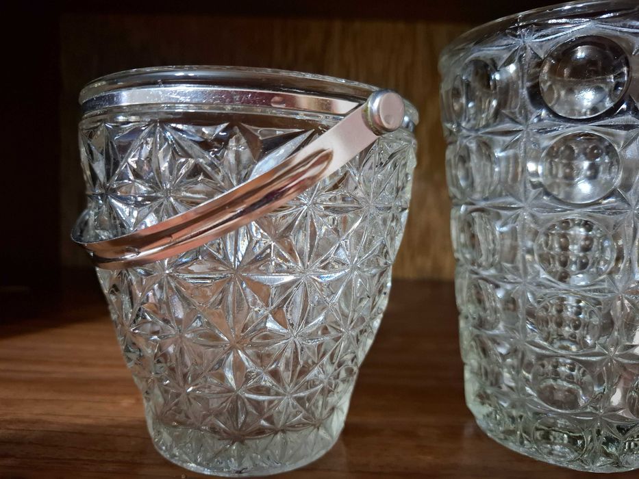 Ваза "ведёрко"стеклянная