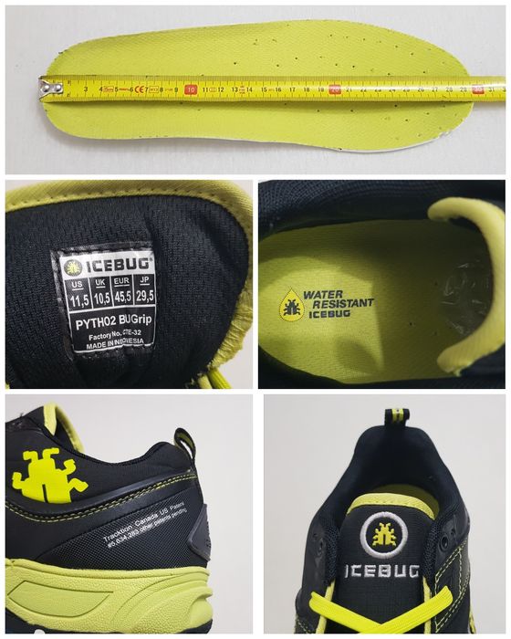 Pantofi running IceBug Pytho 2 Bugrip cu crampoane impermeabili, Nr 45
