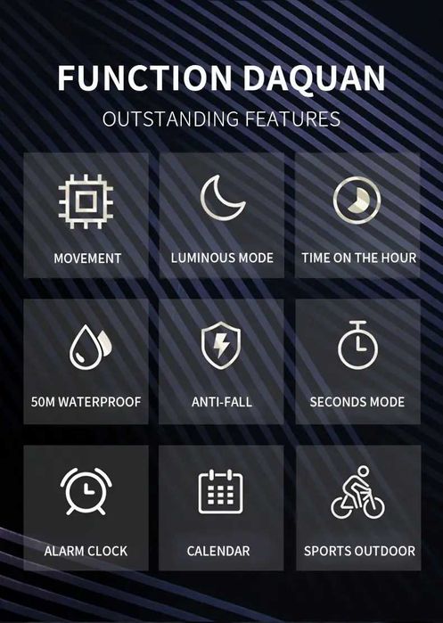 Спортен часовник SMAEL - водоустойчив, нов