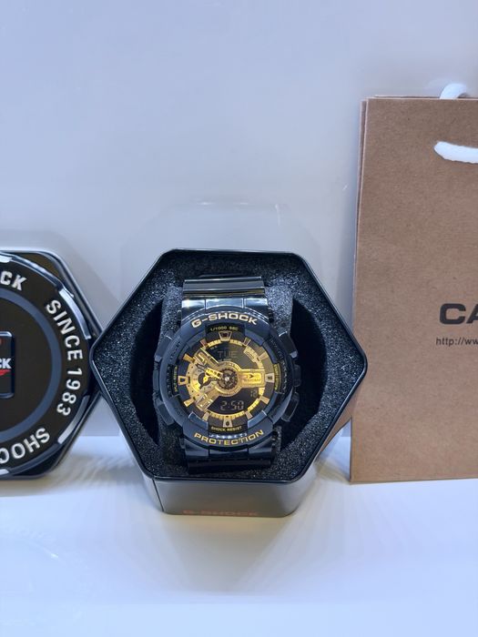 Casio G-Shock GA-110GB-1A Black & Gold- Full Box, Original