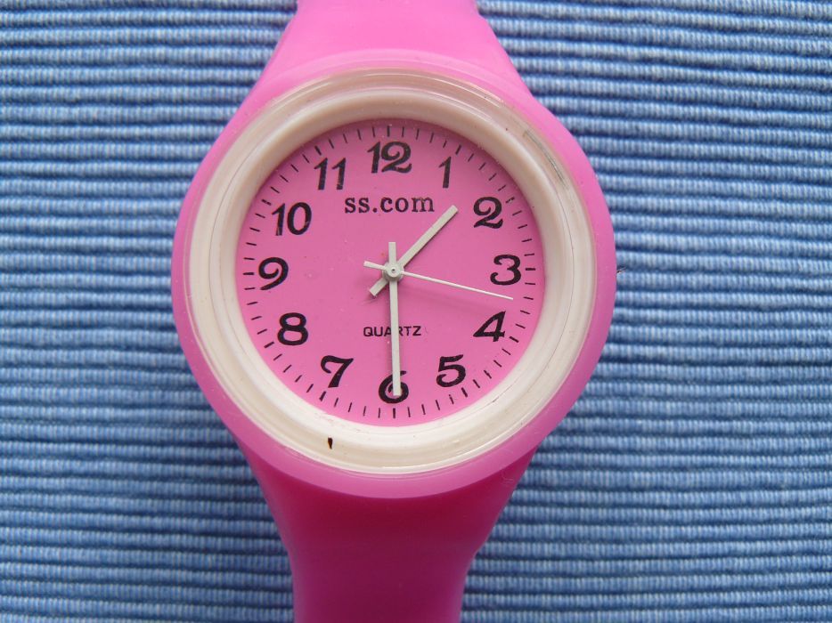 CEAS DAMA "SS.COM" CS 02 -2M ,mecanism quartz,curea silicon si piele e