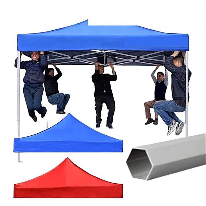 Шатра Лукс Шестоъгълна 3х3м 3х4,5м 3х6м шестоъг. крака+пружинен покри