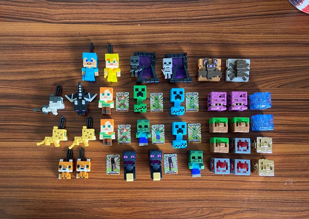 Фигурки kinder joy minecraft