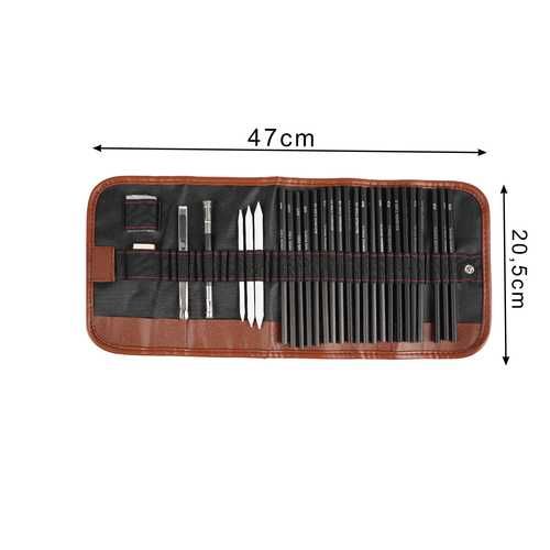 Комплект графитни моливи за рисуване / Faber castell моливи за графика