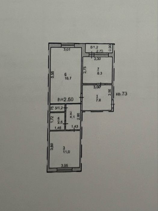 Продается 2 комнатная квартира