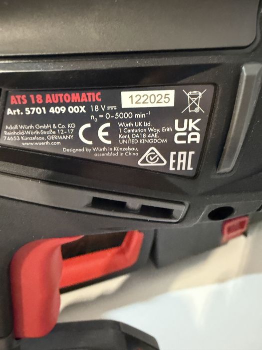 Filetanta rigips Wurth ATS 18 automatic