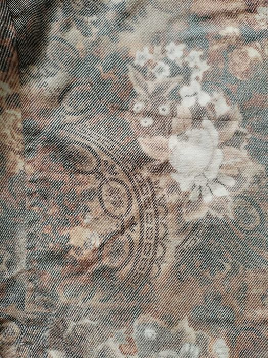 Дамско цветно дънково яке