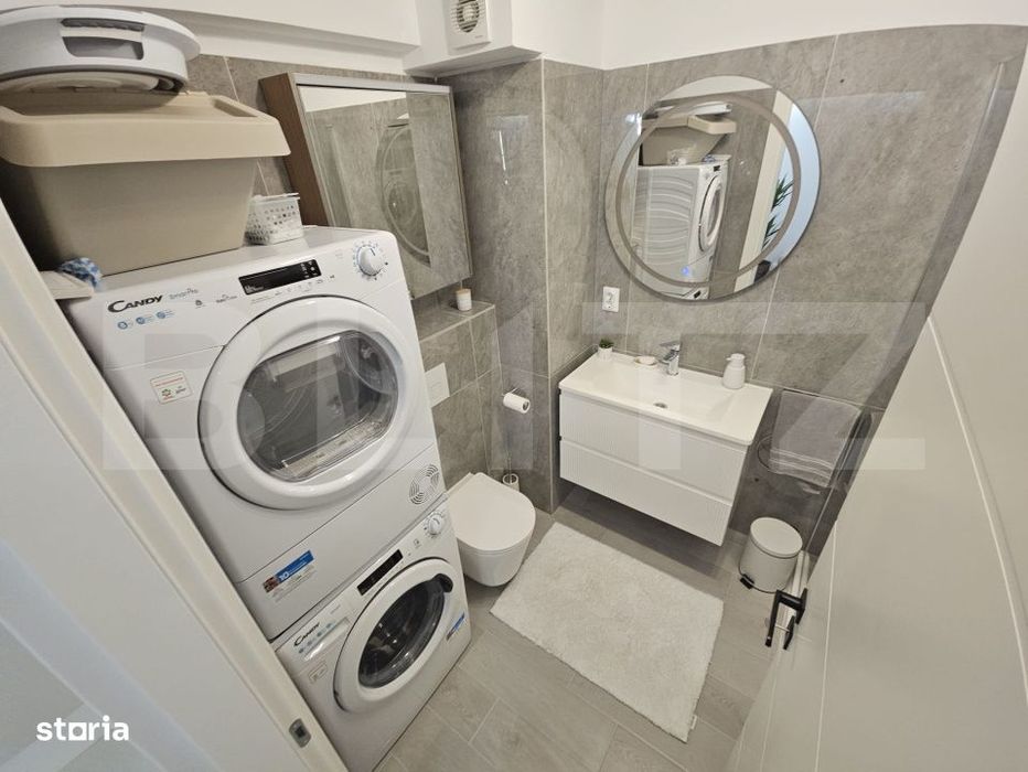 Apartament 2 camere, 44 mp,  mobilat complet, zona Copou