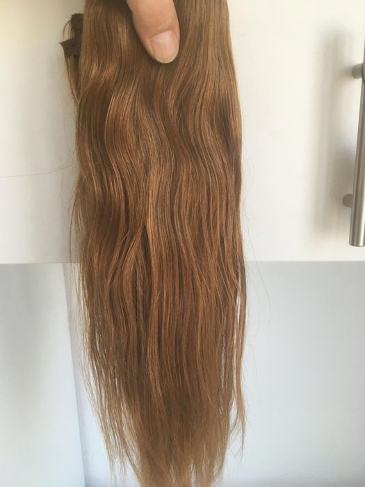 Extensii par natural clip-on 45cm,saten deschis #16 fullhead