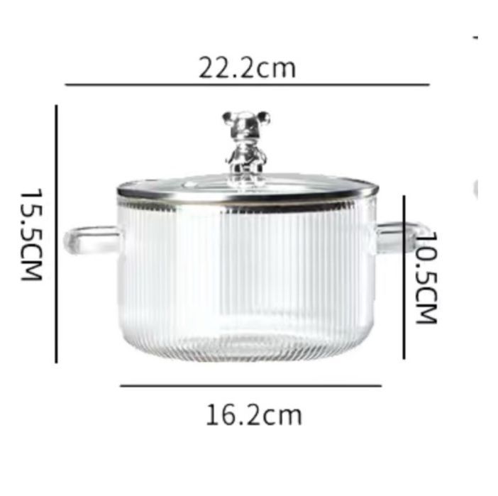 Стеклянная кострюля