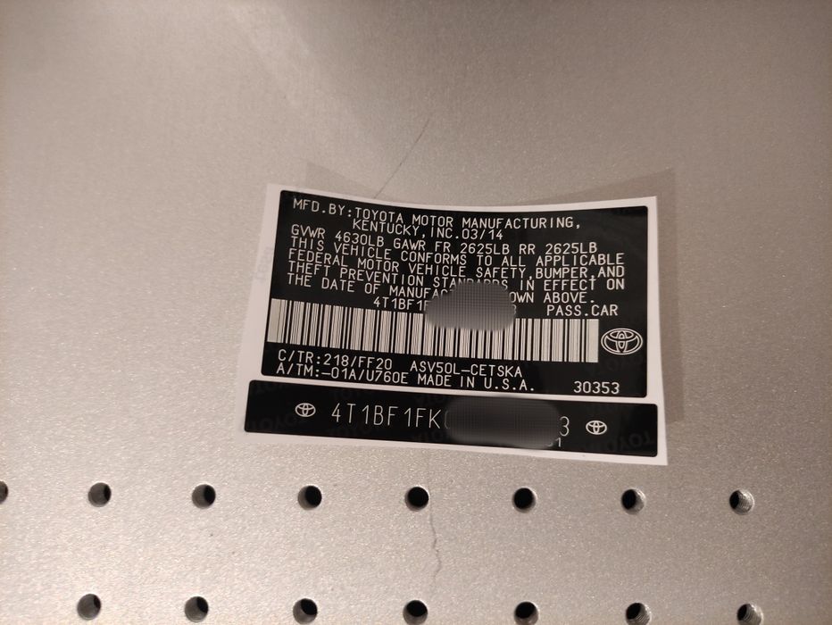 Вин код наклейки, vin code, вин стикер