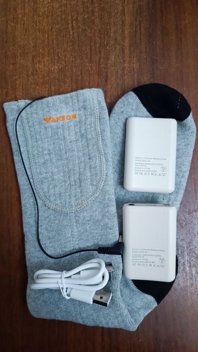 Носки с электрическим подогревом