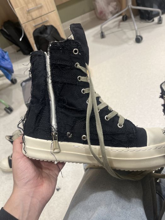 Rick Owens Drkshdw Black Slashed 41