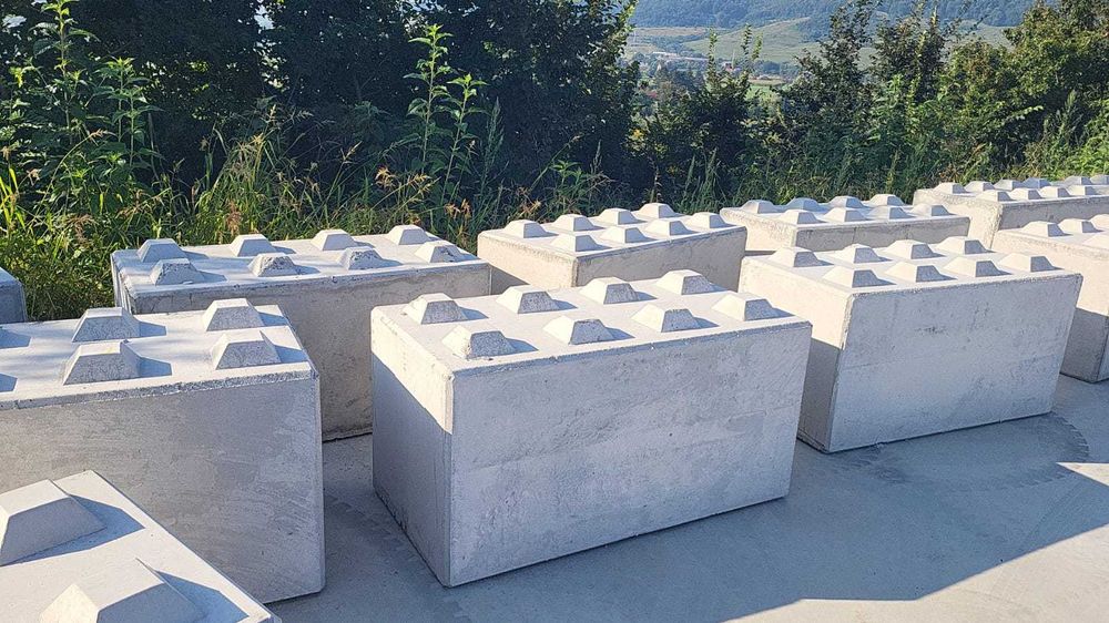 Blocuri din beton (lego), despartitoare, sustinere
