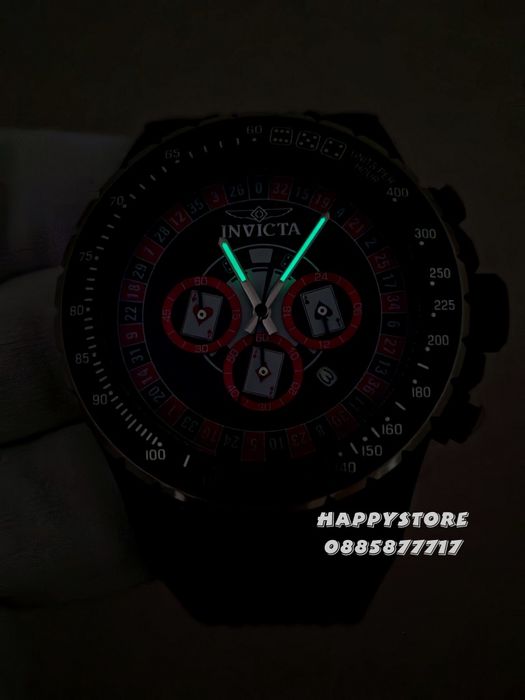 INVICTA Monte Carlo casino silver 50 mm, Инвикта нов мъжки часовник