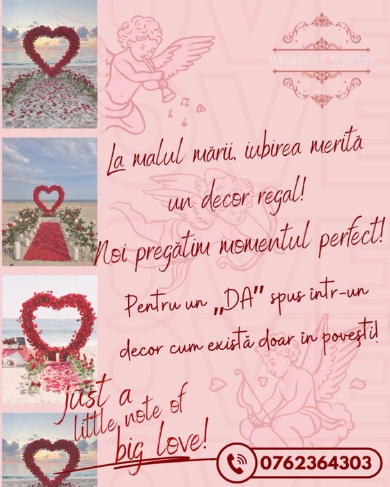 Decor pentru cererea in casatorie