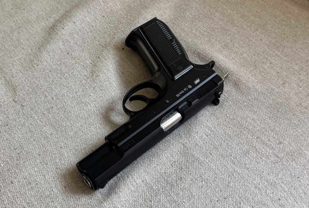 Replică airsoft ASG CZ 75 Pre-B Full Metal GBB, rară