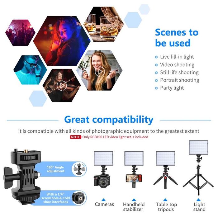 RGB. Проф.  Диодно осветление. Видео. Фото. Влог.. подкаст Софтбокс