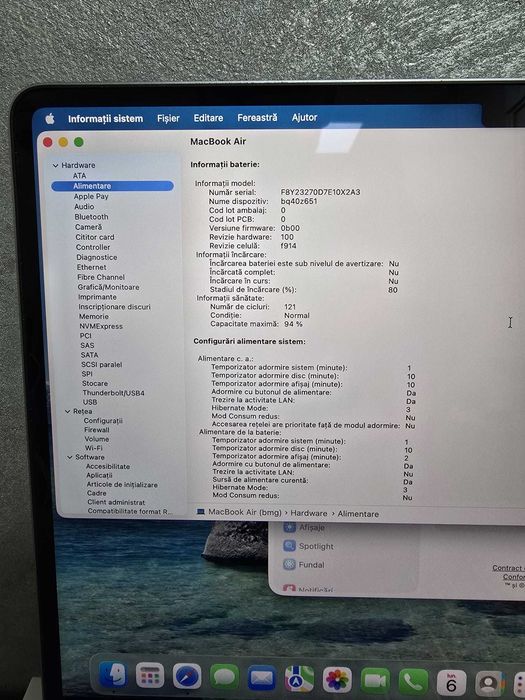 MacBook Air M2 13.6" Mid 2022 256Gb Bmg Amanet 103947