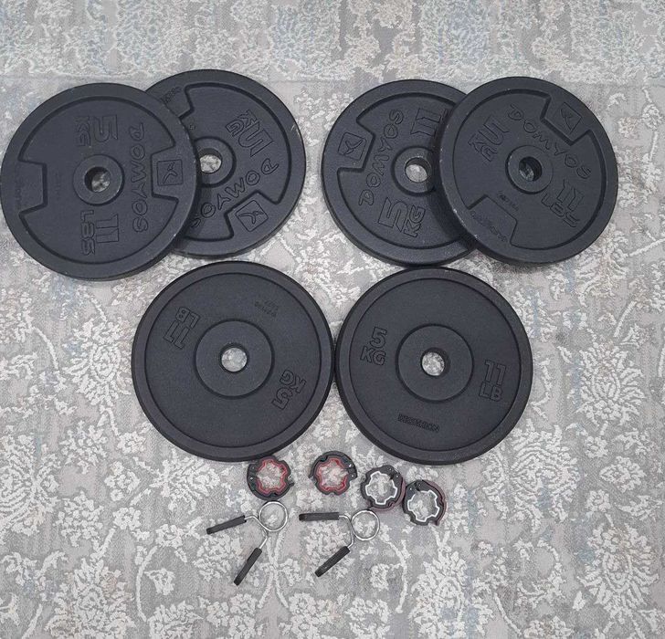 Штанга со стойкой, блины