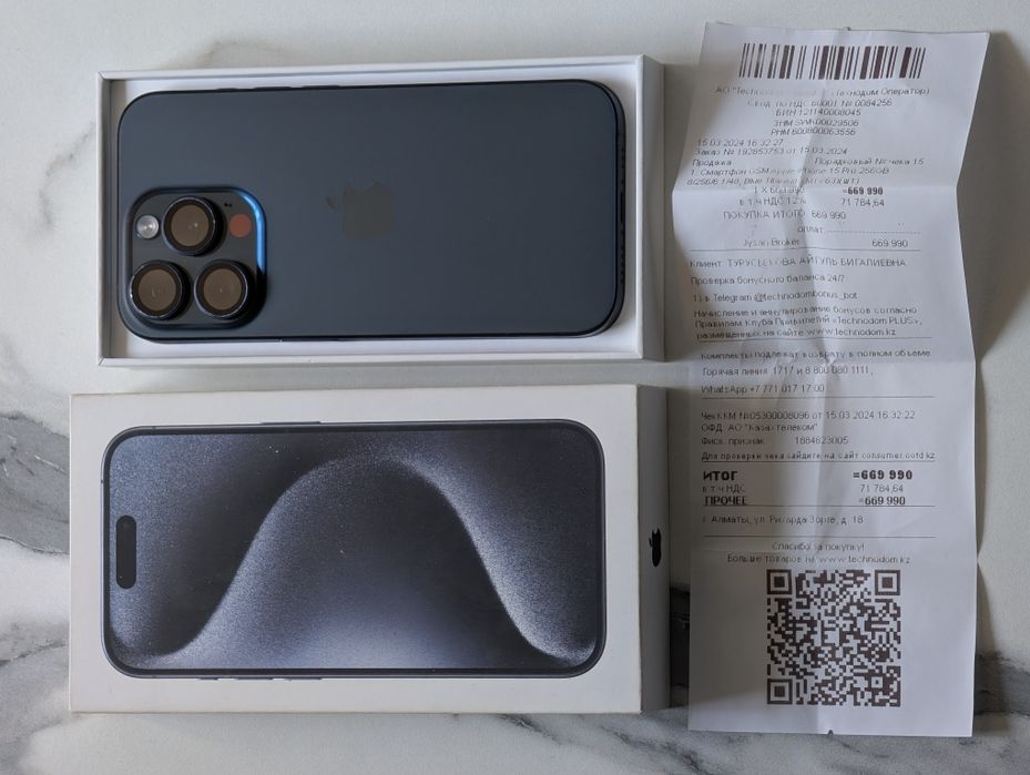 iPhone 15 Pro 256 gb ёмкость 90 EAC