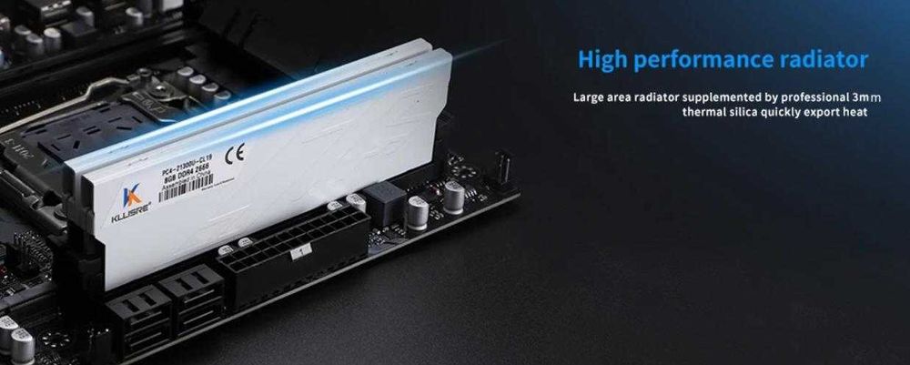 Desktop RAM 16GB DDR4 2666MHz Компютърна Памет с Охладител Intel + AMD