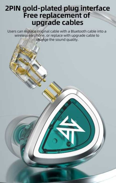 Новые запечатанные проводные наушники KZ EDA 3 пары в 1 комплекте