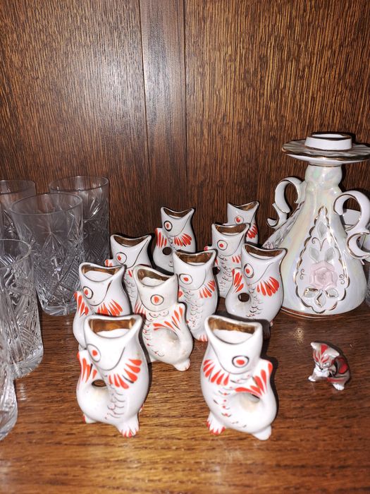 Порцеланов комплект Рибки