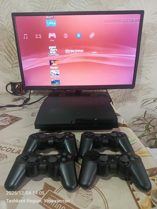 Soni Ps3 slim 320gb hen +50 ta oʻyin sony playstation