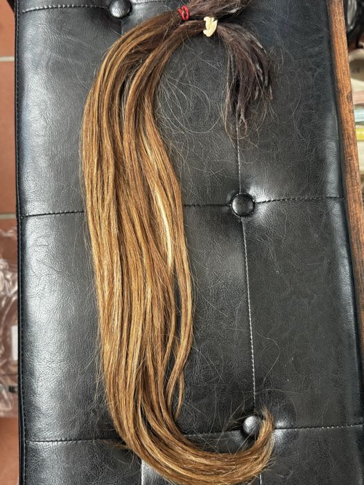 100% ЕСТЕСТВЕНА Славянска коса - омбре кератинови кичури- ОТЛИЧНА!
