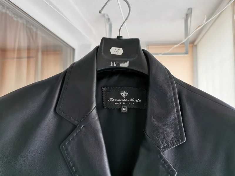Sacou din Piele Veritabilă – Made in Italy (Nou)