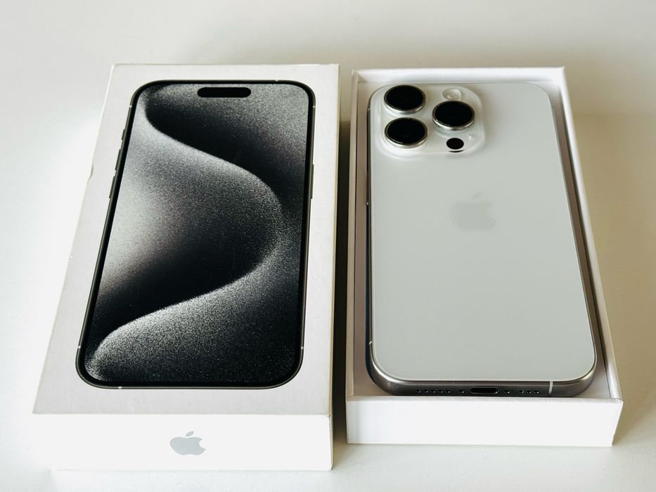 Iphone 15 Pro 512GB White Titanium 96% Батерия! Гаранция 6 месеца