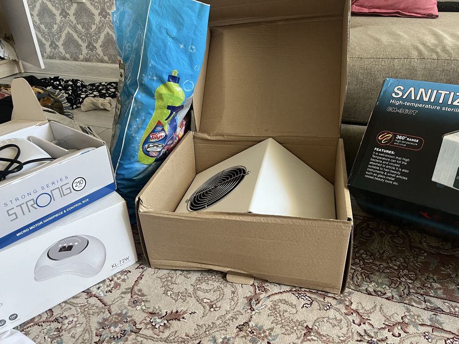 оборудование для маникюра + лаки,бумага наращивания и тд