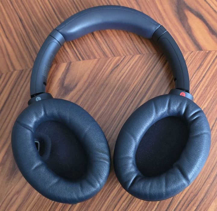Слушалки Sony WH1000XM4L, Wireless, Noise cancelling, Микрофон, Син