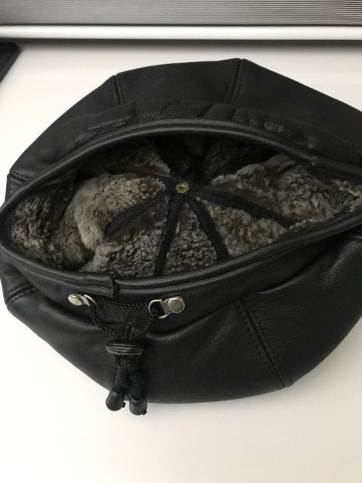 Берет женский кожа