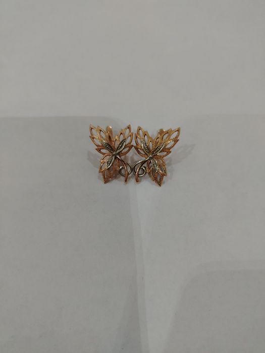 Кленовый лист, серьги СССР 583