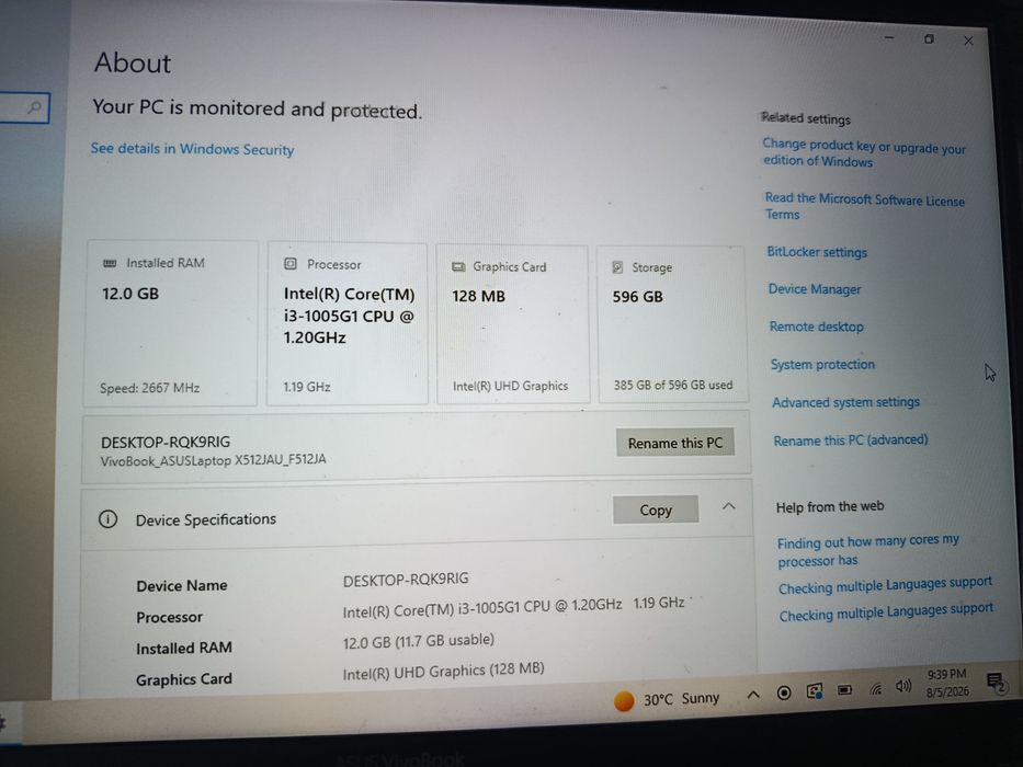 Asus F512JA Laptop-Noutbook