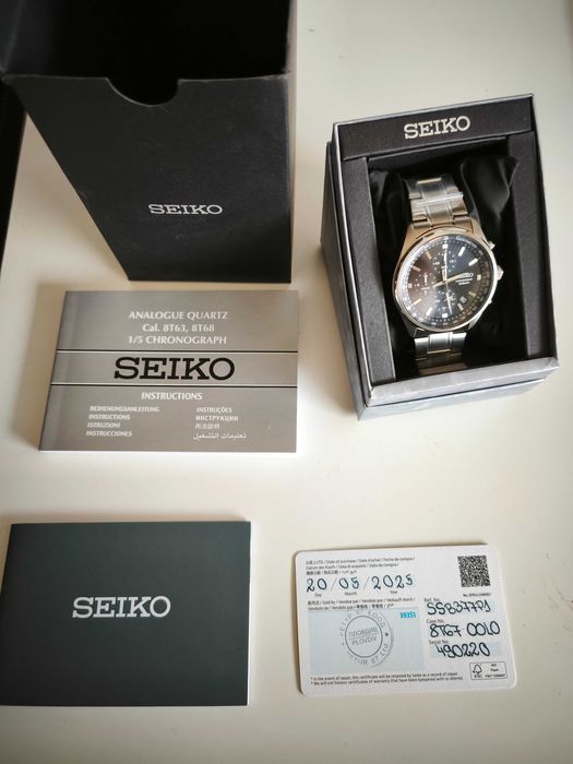 Часовник  - Seiko SSB377P1 Chronograph - син