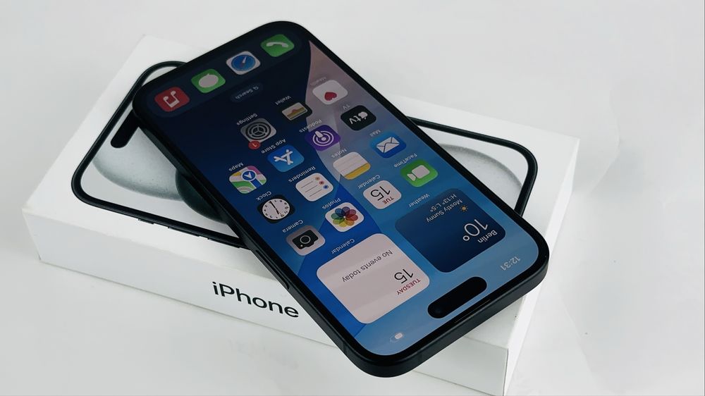 Apple iPhone 15 128GB Black 100% Батерия! Гаранция!